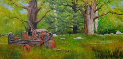 Berkshire Farm  48 x 24.5  Oil on Canvas